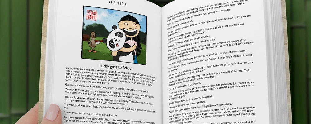 Lucky the Panda - Book inside